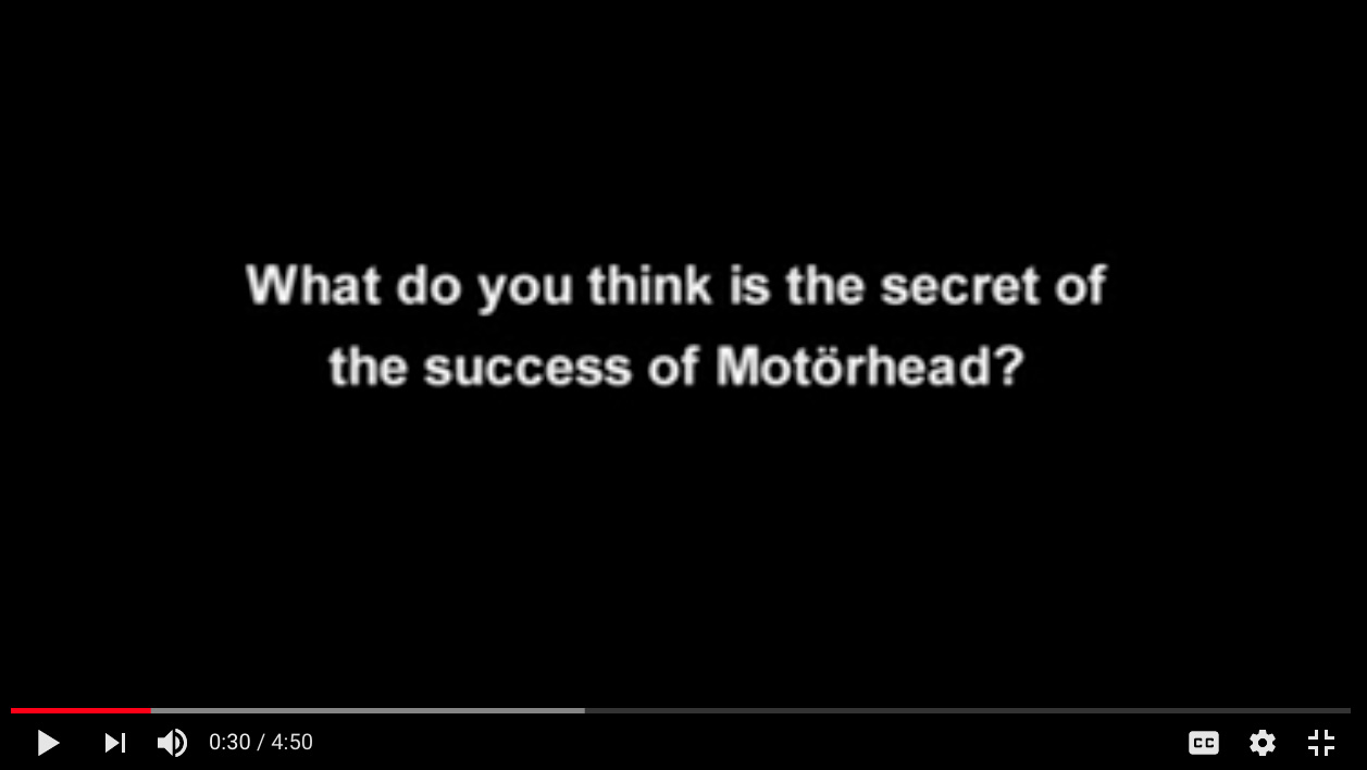 MOTORHEAD INTERVIEW CORECODILE